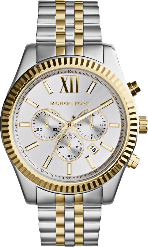 michael kors men's lexington watch silver|Michael Kors lexington watch mk8344.